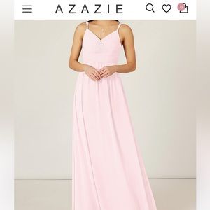 Azazie Blake Bridesmaids Dress - Blushing Pink